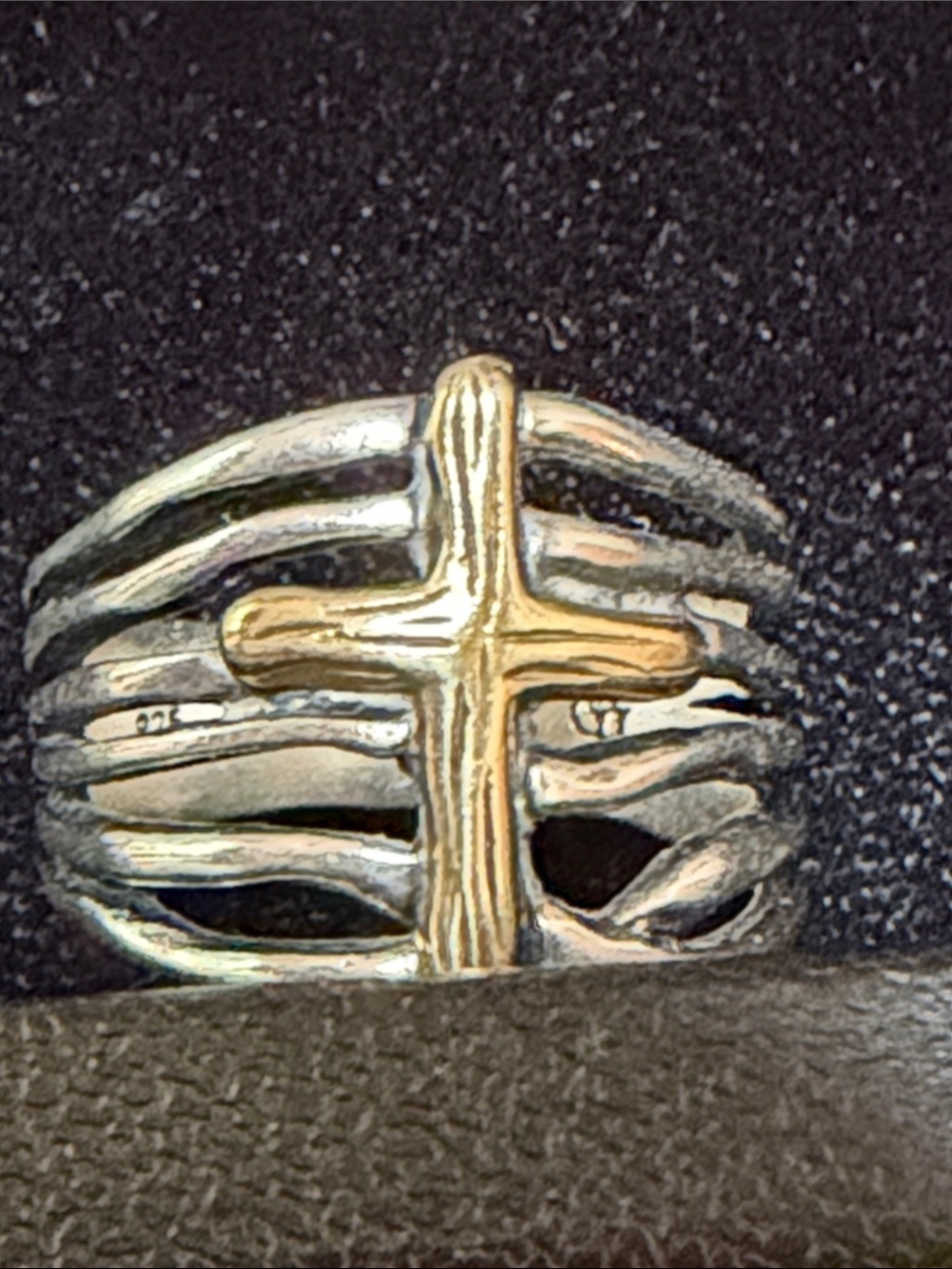 Grace & Heart Cross Ring